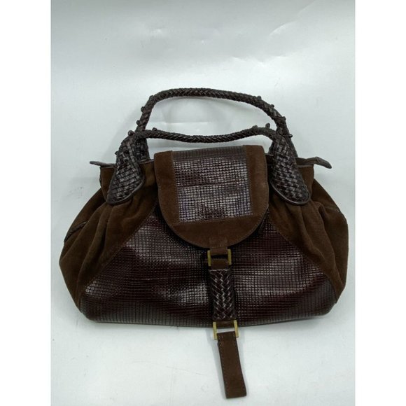 Sondra Roberts Brown Leather Handbag - Picture 3 of 16